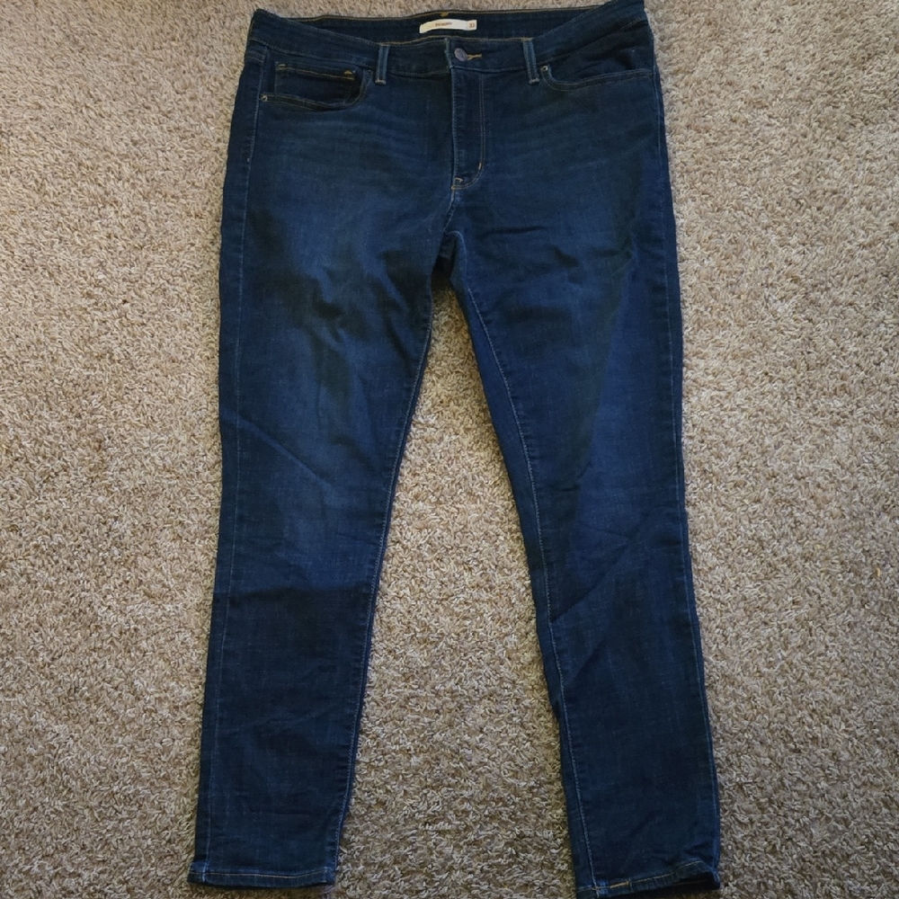 Levi's 711 Skinny Blue Jeans Classic Indigo